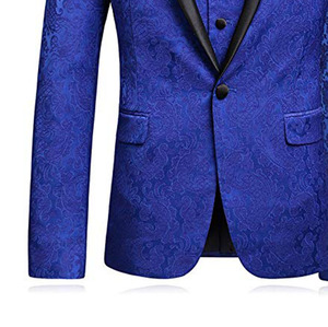 <span class=keywords><strong>Costume</strong></span> <span class=keywords><strong>homme</strong></span> en jacquard <span class=keywords><strong>bleu</strong></span> royal, <span class=keywords><strong>costume</strong></span> imprimé <span class=keywords><strong>homme</strong></span>, <span class=keywords><strong>costume</strong></span> <span class=keywords><strong>3</strong></span> <span class=keywords><strong>pièces</strong></span> slim fit pour mariage - Product Image 6