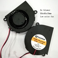 Ventilateur sans brosse DC à faible bruit 5V 50mm ventilateur rond 12v DC ventilateur à flux axial 50*50*10mm