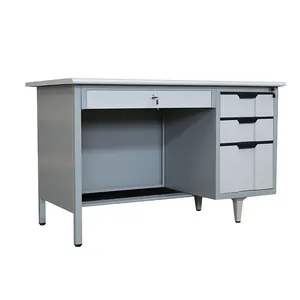 Popular big lots metal office desk used in office/modern steel office desk with locking drawers