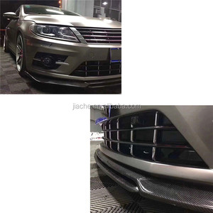 Spoiler a labbro del paraurti anteriore in fibra di carbonio per <span class=keywords><strong>VW</strong></span> <span class=keywords><strong>Passat</strong></span> <span class=keywords><strong>CC</strong></span> 2013-2017 paraurti anteriore protezione nera Standard 2 pz - Product Image 5