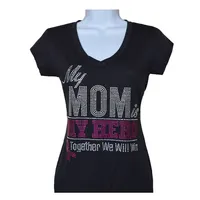 Meine Mutter ist Mein Hero zusammen wir gewinnen Brustkrebs Strass t-shirt entwürfe transfer