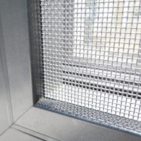 Fenêtre coulissante en aluminium et verre avec moustiquaire