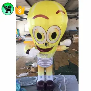 Advertising performance promotion lovely walking cartoon bulb inflatable lamp costume ST343