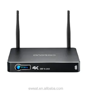 2014 최신 EW902 RTK1195 안드로이드 4.4 4K H.265 3D 미디어 플레이어 3.5 "SATA 포트 스마트 tv 상자