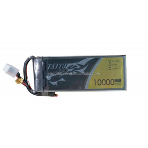Batterie d'avion FPV <span class=keywords><strong>Tattu</strong></span> 10000mAh 14.8V 25C 4S1P <span class=keywords><strong>Lipo</strong></span> Pack sans prise - Product Image 1