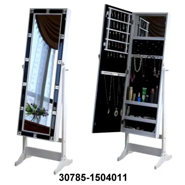 Mirror Jewelry Cabinet Armoire w Stand Mirror 30785-1504011