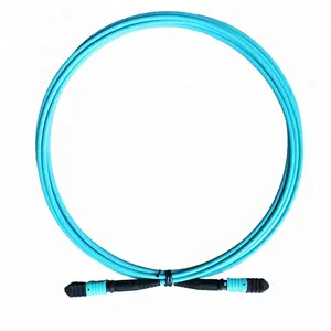 UT-rey fábrica de baja pérdida MPO/F-MPO/F 12F 12 core 3,0mm OM3 LSZH de fibra óptica mpo cable de parche mpo cable mpo conector