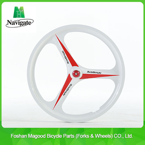 Jantes de vélo d'origine Navigate 20 ''3 rayons Mag City BMX Jantes de vélo <span class=keywords><strong>VTT</strong></span> V Frein à disque Frein <span class=keywords><strong>avant</strong></span> arrière Cassette Hub Jantes - Product Image 5