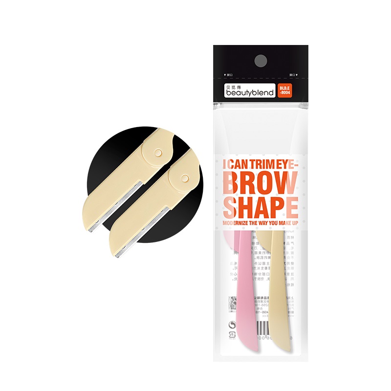2 шт., безопасные бритвы для бровей, триммер для бровей