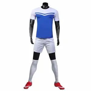 De alta calidad nuevo modelo deportes uniforme de fútbol barato personalizado sublimación no se desvanecen Jersey de fútbol camisas