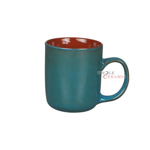 Buona qualità gres reattiva smalto a <span class=keywords><strong>due</strong></span> tonalità di blu <span class=keywords><strong>set</strong></span> di stoviglie ciotole tazze piatti tazza e piattino Teiera Zucchero Ciotola di Crema brocca - Product Image 6