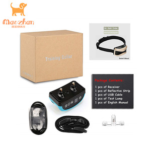 El final de la liquidación electrónica Sin ladridos Choque de seguridad al aire libre con cable USB recargable Collar antiladridos para perros de la MZ-165A - Product Image 6