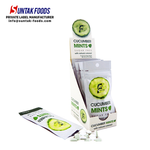 Caramelos de Menta Triangulares Tipo <span class=keywords><strong>Smint</strong></span>, Sin Azúcar, con Sabor a Pepino - Product Image 4