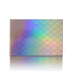 Private label kosmetik natürliche lidschatten holographische farbe shell-förmigen <span class=keywords><strong>glitter</strong></span> lidschatten-palette