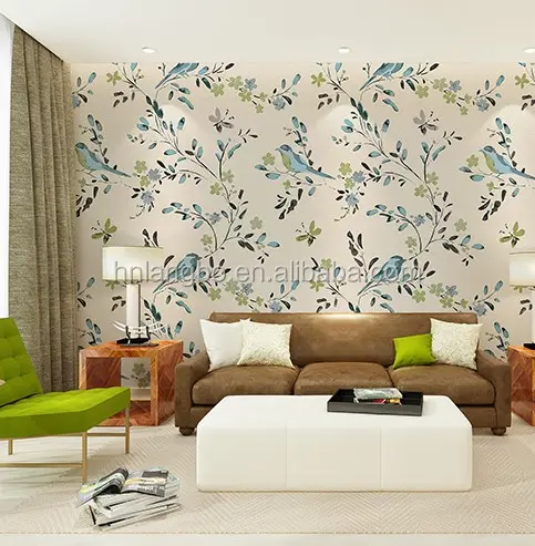 Benutzerdefinierte 3D minimalistischen blumen vogel wandbild tapete wohnzimmer sofa hintergrund korridor tapete