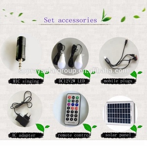 Sistema Solar que puede cantar energía Radio FM Kit automático con batería <span class=keywords><strong>recargable</strong></span> y sistema de pantalla LCD - Product Image 4