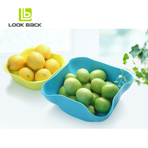 Ciotola Doppia Moderna Senza BPA per Pistacchi, Arachidi, Edamame, <span class=keywords><strong>Ciliegie</strong></span>, Frutta Secca, Caramelle, Snack, Piatti e Ciotole in Plastica - Product Image 4