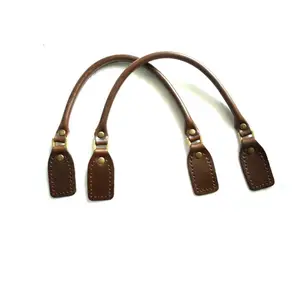 HANDMADE Durable Fashion 35cm Brown Embossed Bronze Ring Purse Handles For Bags Making,Bag Replacement.