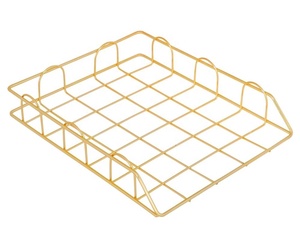 <span class=keywords><strong>Organisateur</strong></span> de plateau en métal empilable, fournitures de <span class=keywords><strong>bureau</strong></span>, <span class=keywords><strong>organisateur</strong></span> de <span class=keywords><strong>bureau</strong></span>, dossier à lettres et documents - Product Image 4