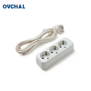 SONGRUI SR Hot Sale Universal 3 Gang ABS Base Electrical Extension Cord Socket