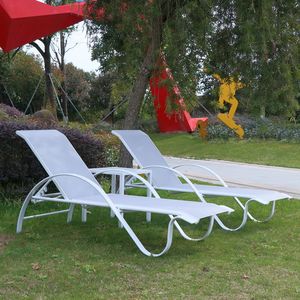 Aluminum Sun Lounge Chair Sun Bed Loungers Beach <strong>Sunbed</strong> Sunlounge - Product Image 6