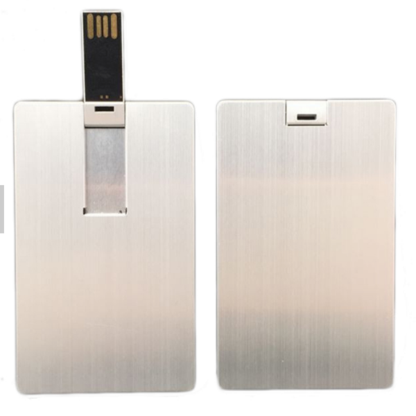 Bulk 8GB 16GB 32GB Metal Business Card USB Flash Drive Custom Logo Credit Card Pendrives Promotion Gifts Various Available