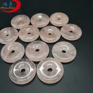 Pendentifs DIY en pierres précieuses : Donut en jade et <span class=keywords><strong>pendentif</strong></span> en <span class=keywords><strong>lapis</strong></span>-<span class=keywords><strong>lazuli</strong></span> naturel poli - Product Image 2