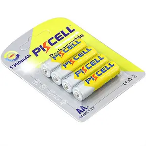 PKCELL 1.2v nimh aa rechargeable battery 1300mah aa battery for toy