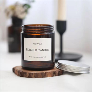 Wholesale Price Available Different Sizes <strong>Amber</strong> Color <strong>Candle</strong> Glass <strong>Jars</strong> Empty Glass <strong>Candle</strong> <strong>Jars</strong> Glass <strong>Jars</strong> for <strong>Candle</strong> Making - Product Image 3