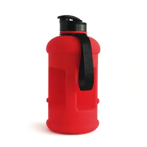 Garrafa de água esportiva, 1,3l/2,2l, nova, fosca, petg, esportiva, com alça e tampa sem bpa