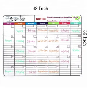 Mutfak menü şirketi planları çalışma levha kuru silme İşaretleyiciler buzdolabı mıknatısları beyaz tahta takvim ödül grafik kartı buzdolabı mıknatısları