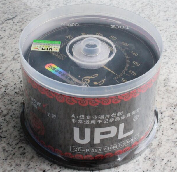 Double Sided Black CD-R, 80 Min Recording Time - 700MB Capacity, 1