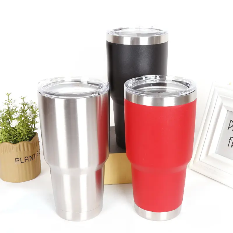 Insulated Wine Tumbler 20oz 30 oz Thermos Milk Tea Ice Beer Insulated Vacuum Double Wall tumbler