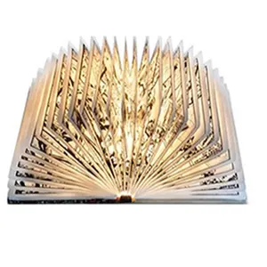 Originality gift book lamp customized colorful led book light with rechargeable battery