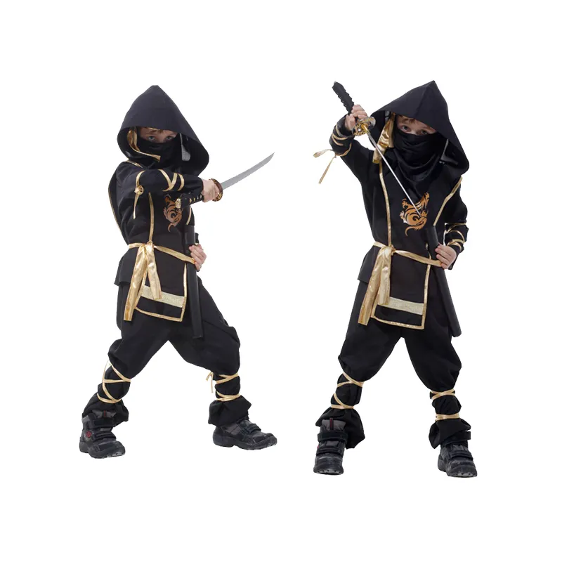 Carnaval poderoso fantasia do ninja cosplay, traje de festa para crianças