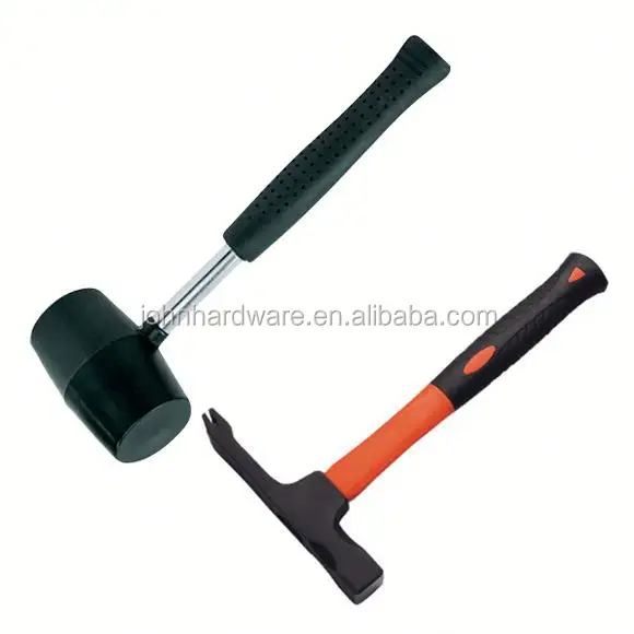 zhejiang rubber head sledge hammer with steel and plastic face