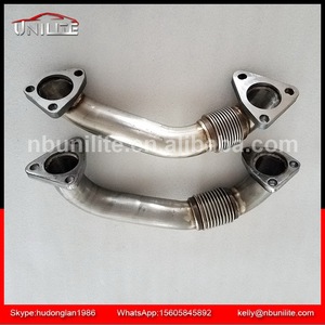 ÉCHAPPEMENT de TUYAUX pour 6.6L DURAMAX 2001-2015 TURBO GMC Chevy - Product Image 1