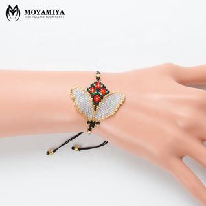 Pulsera de Bisutería Bohemia con Abeja de Miyuki Moyamiya, Pulsera Simple de Cuentas de Semillas <span class=keywords><strong>para</strong></span> Niños - Product Image 2