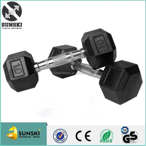 Rubber Gum CUFFLINK hexagonal and free weights with CUFFLINK s - Product Image 5