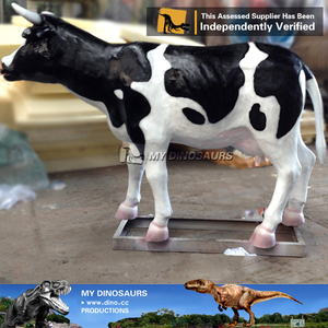 Statue en fibre de verre de robot vache en caoutchouc pour la décoration du parc à thème MY DINO - Product Image 6
