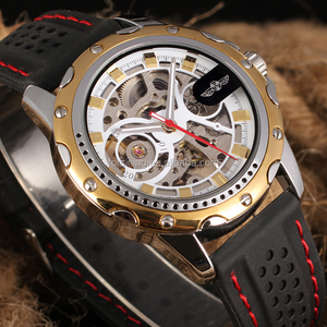 Montres squelette de haute qualité à prix d'usine en vente chaude avec mouvement automatique et bracelet en silicone - Product Image 4