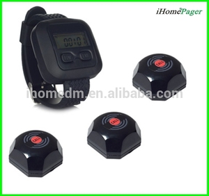 Ihome llamando campana para restaurante con botón de menú singcall HCM101 - Product Image 2