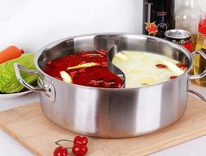 הטוב ביותר shabu shabu סיר מבודד נירוסטה סיר חם עם מחיצת/2 תאים סיר חם - Product Image 2