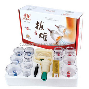 Tradisional Cina Bekam Vacuum Bekam Set 12 Piala dengan Guasha Terapi Bekam - Product Image 4