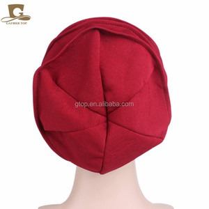 Nouvelle mode dame taille unique Slouchy <span class=keywords><strong>Snood</strong></span> Baggy Beanie chapeau Cancer chapeaux chimio Turban pour chimio solide femmes vêtements de nuit TJM-267 - Product Image 5