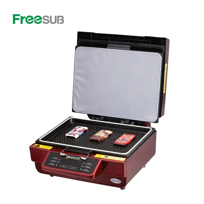 Freesub popular 3d sublimation vacuum heat press machine phone case mug printing machine