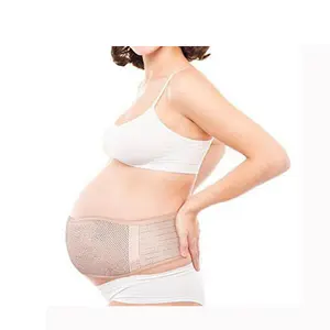Cinto de maternidade abdominal respirável, encolhedor de costas gravidez suporte cinto barriga