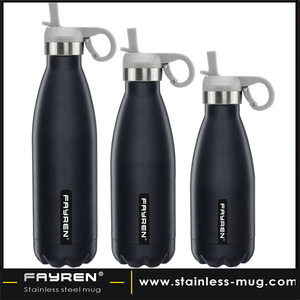 Tùy chỉnh 500ml 750ml 1000ml nước thể thao chai thép không gỉ chân không cách nhiệt Flask & thermoses với Pop Up rơm Nắp - Product Image 2