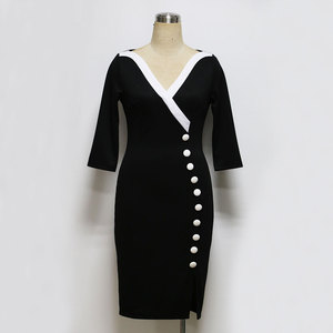 Robe midi de haute qualité recommandée par Jeffery, robe de bureau pour femme - Product Image 3