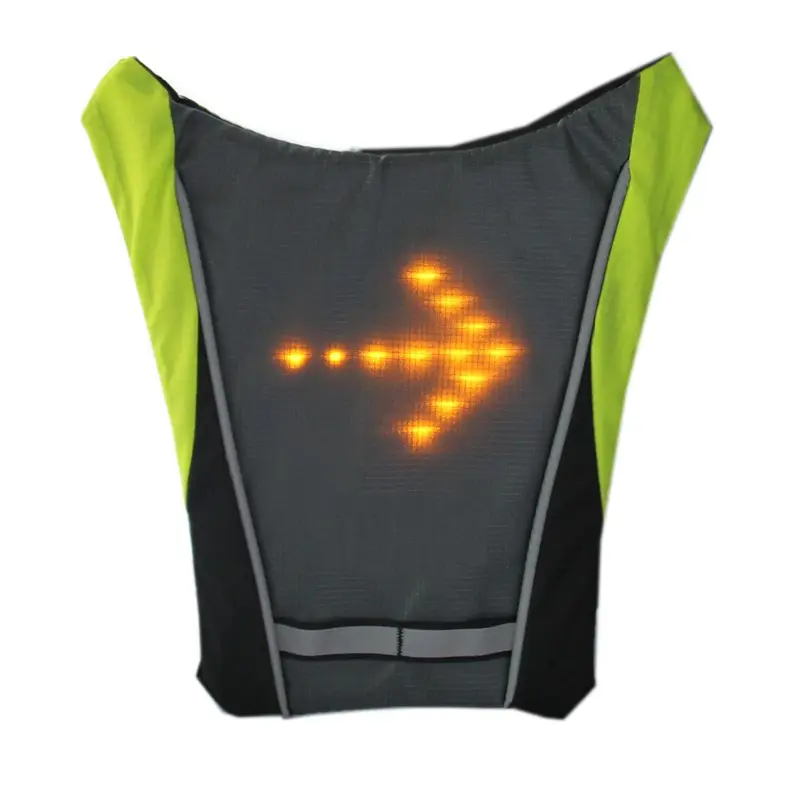waterproof turn signal hiviz safty vests running usb reflectante chaleco led bicicleta reflective cycling led signals vest